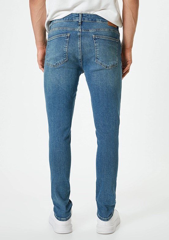 Koton Lacivert Erkek Super Skinny Jean Pantolon