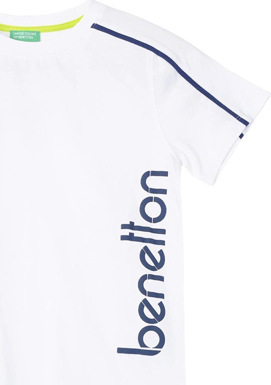 Benetton Beyaz Erkek Çocuk Basic T-Shirt