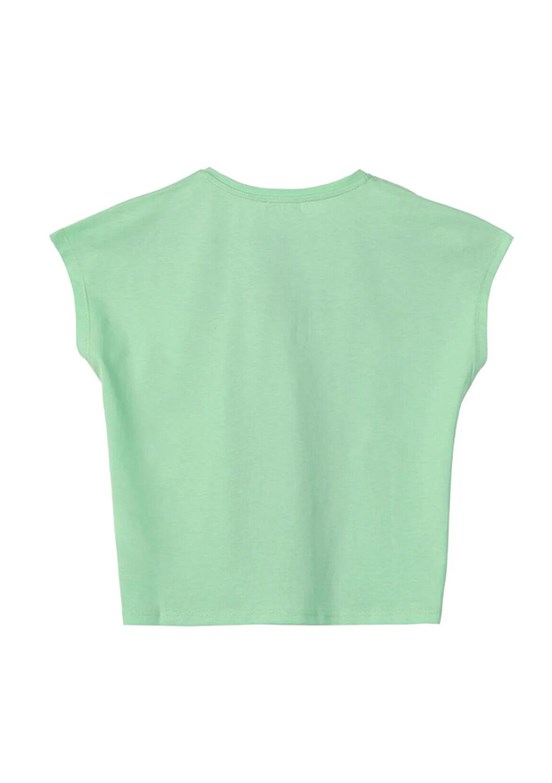 Benetton Yeşil Kız Çocuk Basic T-Shirt