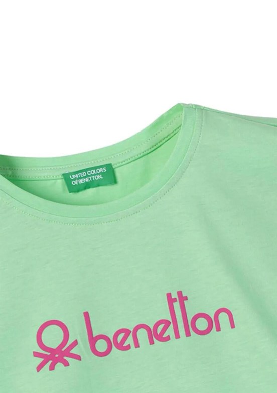 Benetton Yeşil Kız Çocuk Basic T-Shirt