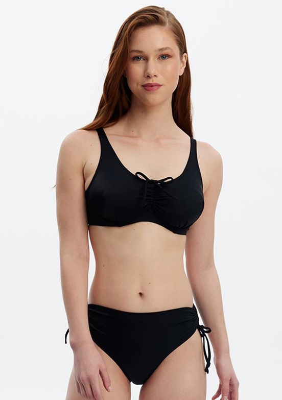LOURENSiyah Kadın Toparlayıcı Üst Bikini