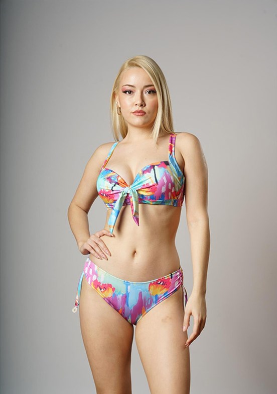 LOUREN Mor Boş Kaplı Toparlayıcı Bikini Takımı