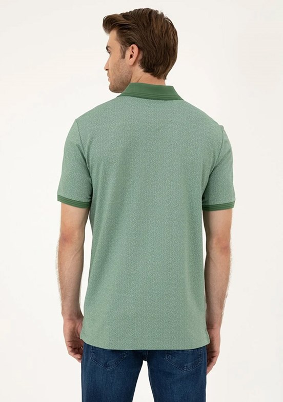 Pierre Cardin Yeşil Erkek Regular T-Shirt