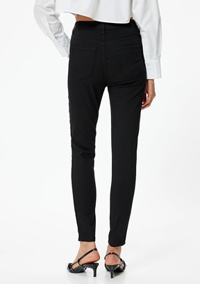 Koton Siyah Kadın Skinny Yüksek Bel Jean Pantolon