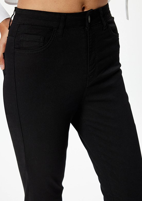 Koton Siyah Kadın Skinny Yüksek Bel Jean Pantolon