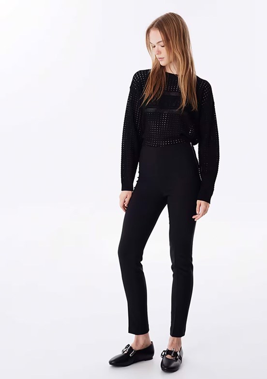 Twist Siyah Kadın Basic Pantolon