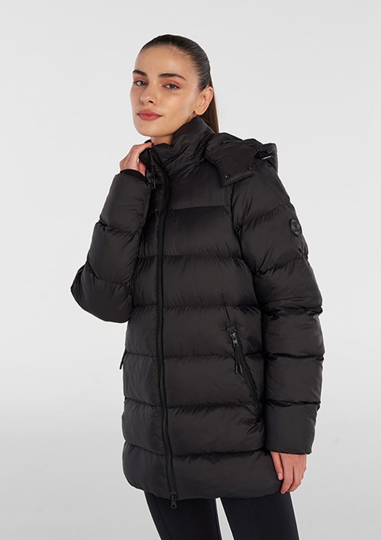 HUMMEL Siyah Kadın Baskılı Mont