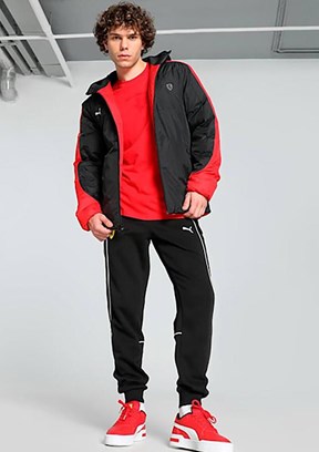 PUMA Siyah Unisex Ferrari Style Pdd Jkt Mont