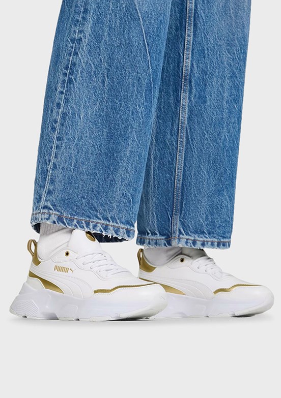 Puma Beyaz Kadın Cassia Rose Metallic Dream Sneaker Ayakkabı