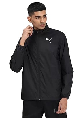 Puma Siyah Unisex Fermuarlı Kapüşonsuz Sweatshirt