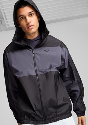 Puma Siyah Unisex Mesh Lined Windbreaker Rüzgarlık