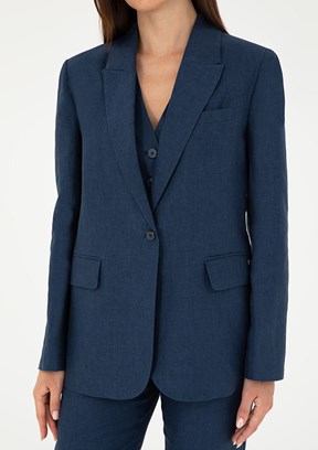 Pierre Cardin Lacivert Kadın Regular Ceket