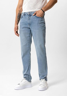 BACKANDBOND Mavi Erkek Normal Bel Jean Pantolon