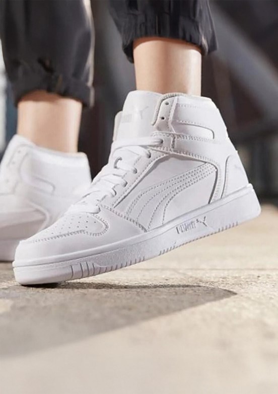 Puma Rebound Layup, 38, WHİTE-GRAY VİOL