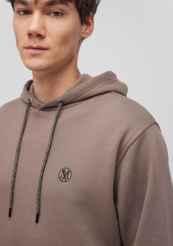 Mavi Çok Renkli Erkek Kapüşonlu Sweatshirt