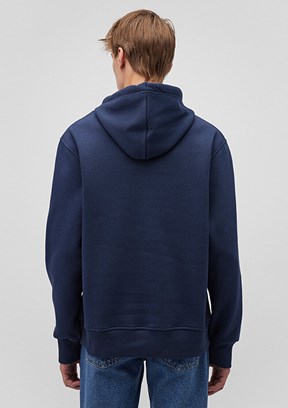 Mavi Lacivert Erkek Kapüşonlu Sweatshirt