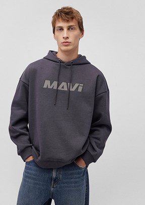 MAVİ Siyah Erkek Baskılı Sweatshirt