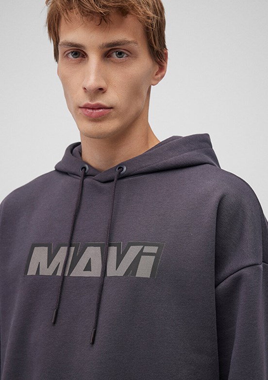 MAVİ Siyah Erkek Baskılı Sweatshirt