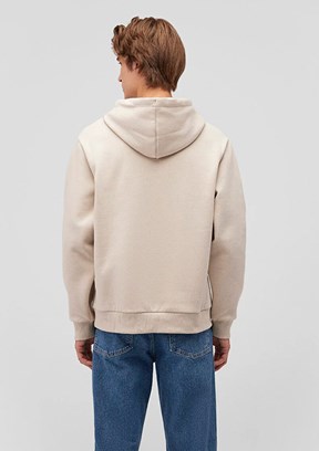 Mavi Bej Erkek Baskılı Sweatshirt