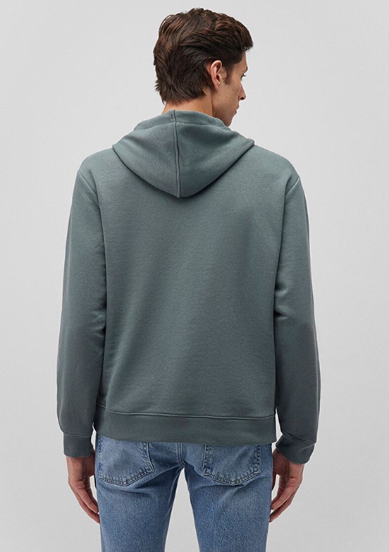 Mavi Yeşil Erkek Baskılı Sweatshirt