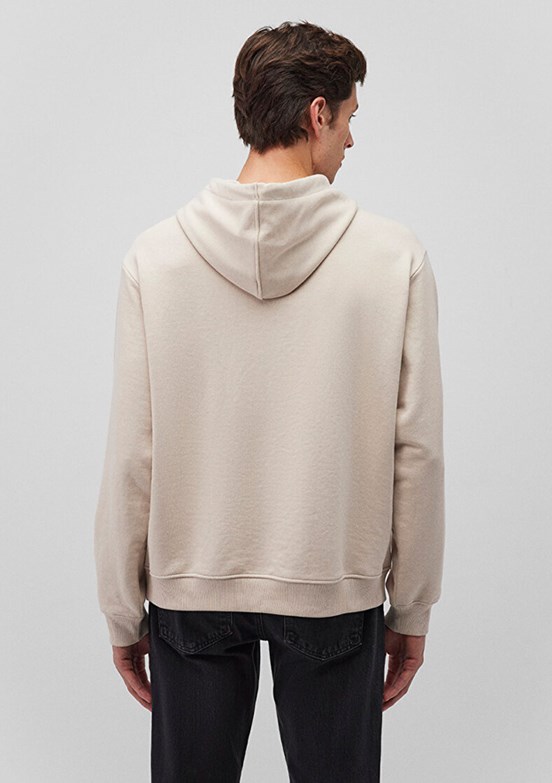 Mavi Bej Erkek Baskılı Sweatshirt