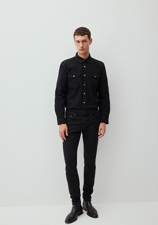 MAVİ James Lux Black Antrasit Smoke Erkek Jean Pantolon