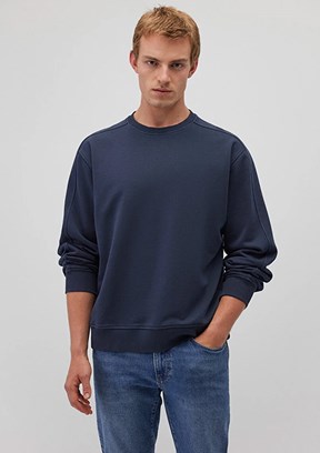 Mavi Mavi Erkek Bisiklet Yaka Sweatshirt