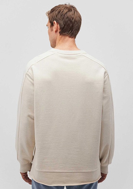 MAVİ - M0S10161-70322 Erkek Bej Bisiklet Yaka Sweatshirt