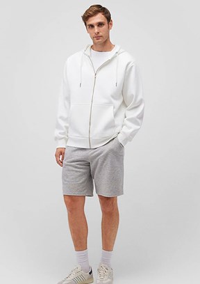 Mavi Beyaz Erkek Kapüşonlu Sweatshirt