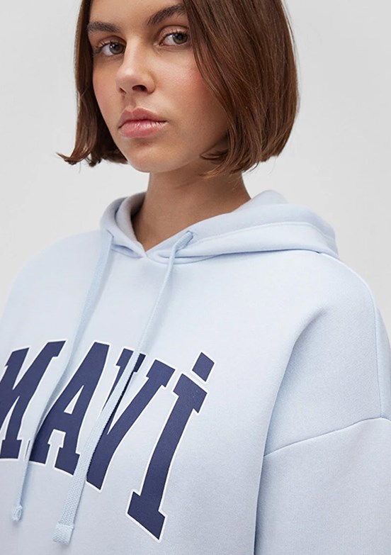 Mavi Mavi Kadın Kapüşonlu Sweatshirt