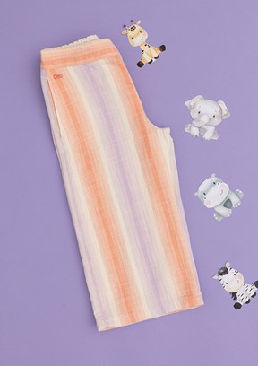 US POLO ASSN Lila Kız Çocuk Cropped Pantolon