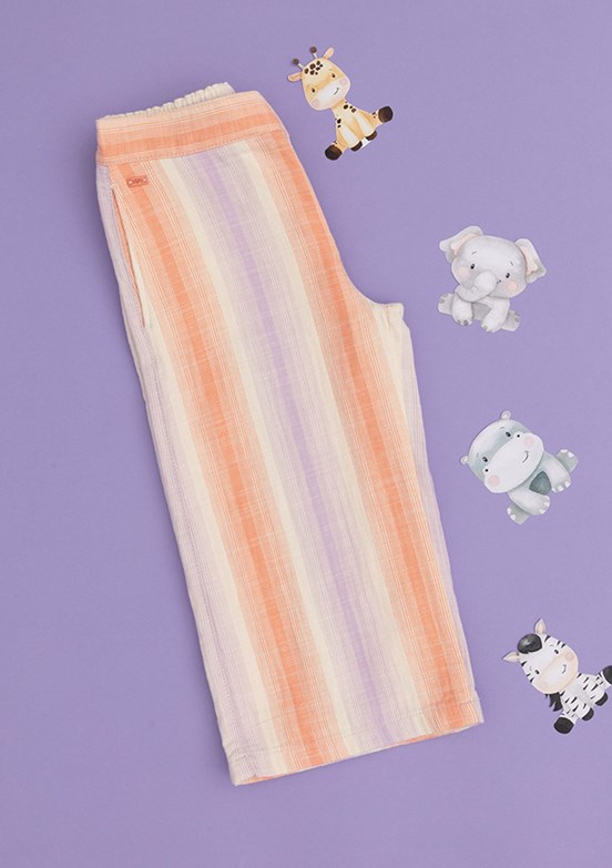 US POLO ASSN Lila Kız Çocuk Cropped Pantolon