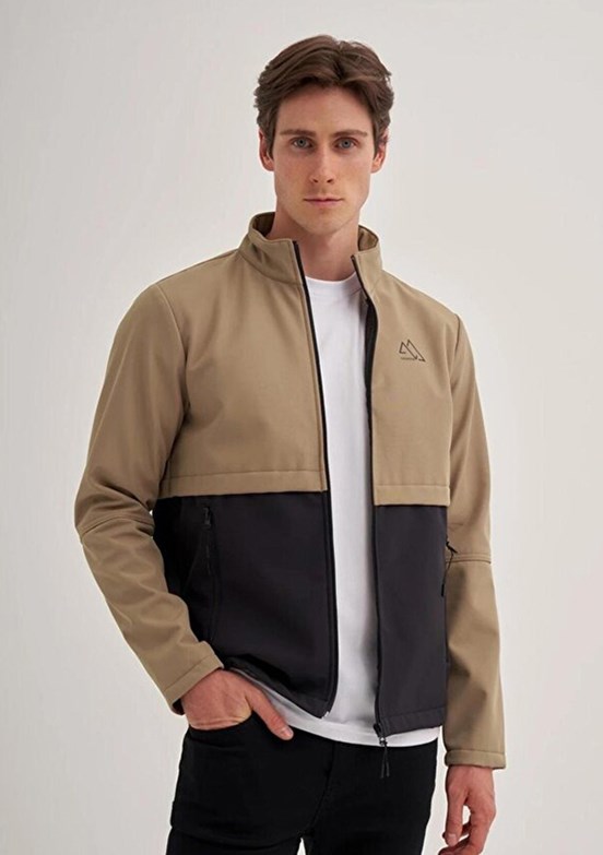 CAZADOR CAZ 1032 - 24KCEED01032 Erkek Bej Soft Shell Mont