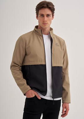 Cazador Bej Erkek Soft Shell Mont