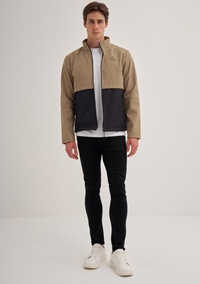 Cazador Bej Erkek Soft Shell Mont