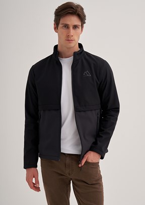 Cazador Siyah Erkek Soft Shell Mont