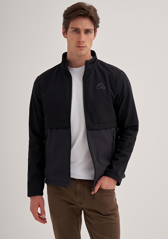 Cazador Siyah Erkek Soft Shell Mont