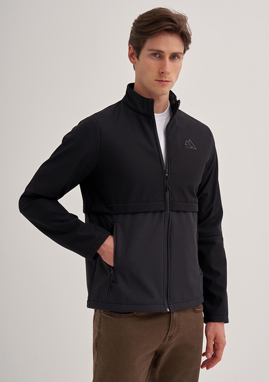 Cazador Siyah Erkek Soft Shell Mont