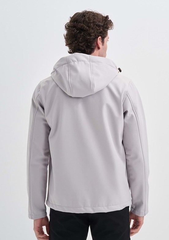 CAZADOR CAZ 1047 - 24KCEED01047 Erkek Gri Soft Shell Mont
