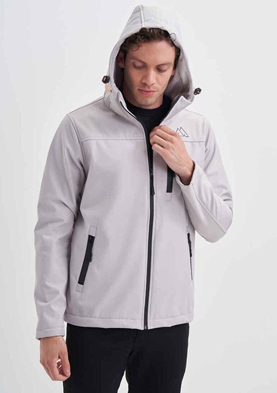 CAZADOR Gri Erkek Soft Shell Mont