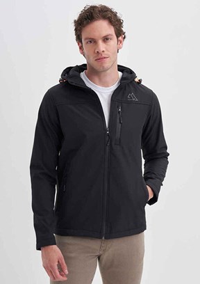 CAZADOR Siyah Erkek Soft Shell Mont