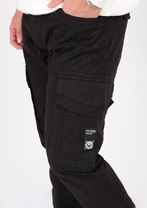 CAZADOR CAZ 0011 - 24KCEEDT0011 Erkek Siyah Kargo Pantolon