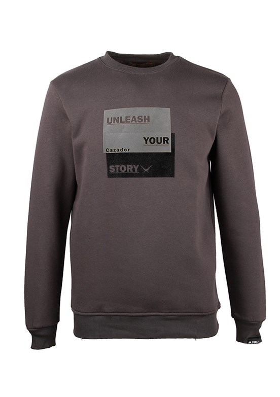 CAZADOR Antrasit Erkek 3 İplik Sweatshirt