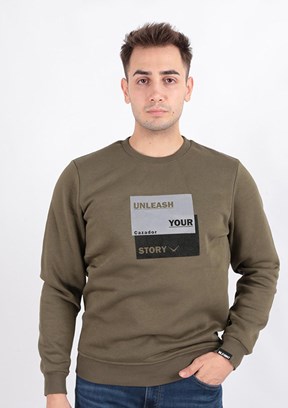 CAZADOR CAZ 5066 - 24KCEEO05066 Erkek Yeşil 3 İplik Sweatshirt