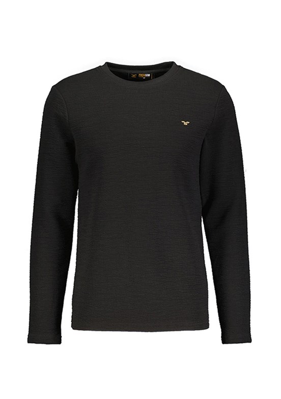 CAZADOR CAZ 5069 - 24KCEEO05069 Erkek Siyah 3 İplik Sweatshirt