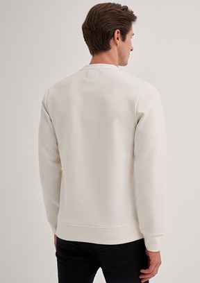 Cazador Beyaz Erkek Slim Sweatshirt
