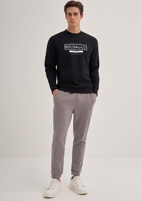 Cazador Siyah Erkek Slim Sweatshirt