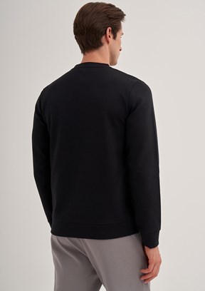 Cazador Siyah Erkek Slim Sweatshirt