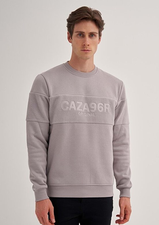 CAZADOR Caz 5082 Erkek Gri Sweatshirt