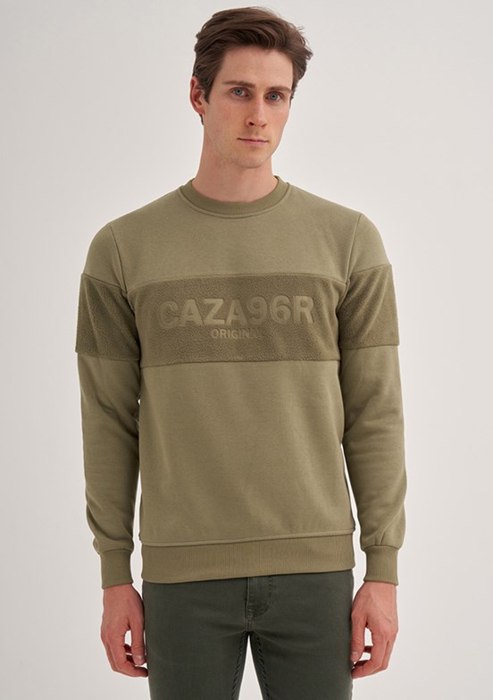 Cazador Yeşil Erkek Polar Sweatshirt